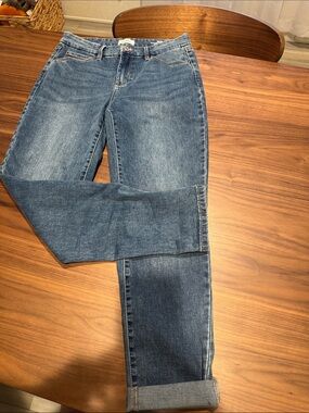 Nicole miller high rise ankle skinny jeans